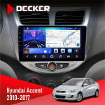 Штатная магнитола Hyundai Accent 2010-2017 Decker D9-006 4x64, 4G