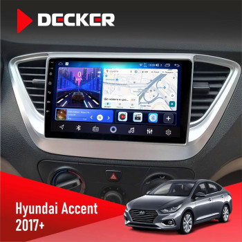 Штатна магнітола Hyundai Accent 2017+ Decker D9-006 4x64, 4G