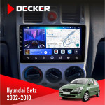 Штатная магнитола Hyundai Getz 2002-2010 Decker D9-006 4x64, 4G