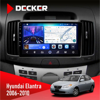 Штатна магнітола Hyundai Elantra 2006-2010 Decker D9-006 4x64, 4G