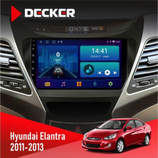Штатная магнитола Hyundai Elantra 2011-2013 Decker D9001 4x64, DSP