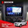 Штатная магнитола Hyundai Santa Fe 2000-2006 Decker D9-006 4x64, 4G