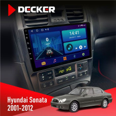 Штатная магнитола Hyundai Sonata (EF) 2001-2012 Decker D9001 4x64, DSP