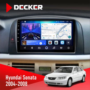 Штатна магнітола Hyundai Sonata (NF) 2004-2008 Decker D9-006 4x64, 4G