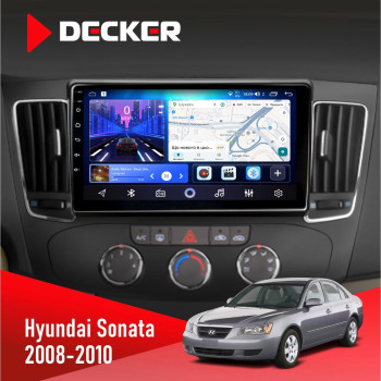 Штатна магнітола Hyundai Sonata 2008-2010 Decker D9-006 4x64, 4G