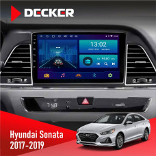 Штатная магнитола Hyundai Sonata 2017-2019 Decker D9001 4x64, DSP