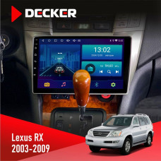 Штатная магнитола Lexus RX 2003-2007 Decker D9001 4x64, DSP