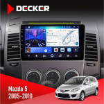 Штатная магнитола Mazda 5 (Premacy) 2005-2010 Decker D9-006 4x64, 4G