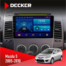 Штатная магнитола Mazda 5 (Premacy) 2005-2010 Decker D9001 4x64, DSP