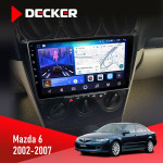 Штатная магнитола Mazda 6 2002-2007 Decker D9-006 4x64, 4G