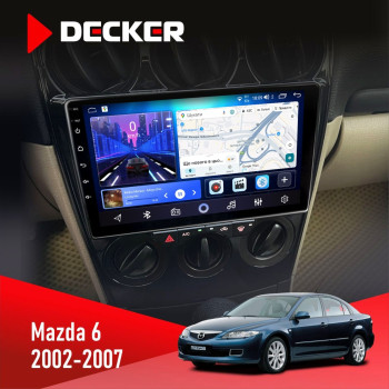 Штатна магнітола Mazda 6 2002-2007 Decker D9-006 4x64, 4G