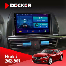 Штатная магнитола Mazda 6 2012-2015 Decker D9001 4x64, DSP