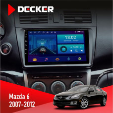 Штатная магнитола Mazda 6 GH 2007 - 2012 Decker D9001 4x64, DSP