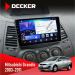 Штатная магнитола Mitsubishi Grandis 2003-2011 Decker D9-006 4x64, 4G