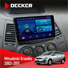 Штатная магнитола Mitsubishi Grandis 2003-2011 Decker D9001 4x64, DSP