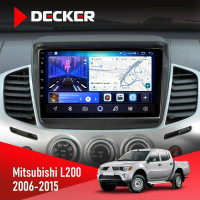 Штатная магнитола Mitsubishi L200 2006-2015 Decker D9-006 4x64, 4G