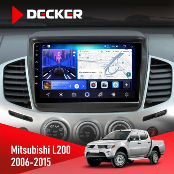 Штатна магнітола Mitsubishi L200 2006-2015 Decker D9-006 4x64, 4G