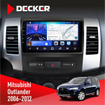 Штатная магнитола Mitsubishi Outlander XL 2006-2012 AMP Decker D9-006 4x64, 4G