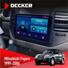Штатная магнитола Mitsubishi Pajero 1999-2006 Decker D9001 4x64, DSP