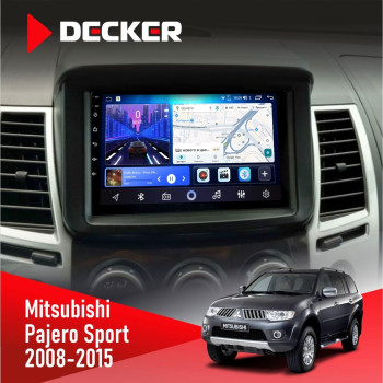 Штатна магнітола Mitsubishi Pajero Sport 2008-2015 Decker D9-006 4x64, 4G