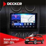 Штатная магнитола Nissan Qashqai 2007-2014 Decker D9-006 4x64, 4G