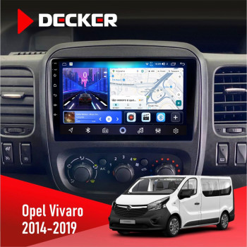Штатна магнітола Opel Vivaro 2014-2019 Decker D9-006 4x64, 4G