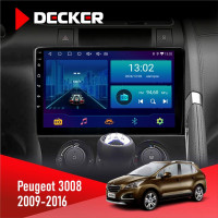 Штатна магнітола Peugeot (3008) 2009-2016 Decker D9001 4x64, DSP
