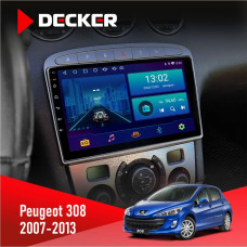 Штатная магнитола Peugeot 308 2007-2013 Silver Decker D9001 4x64, DSP