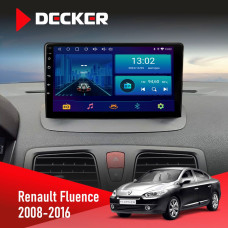 Штатная магнитола Renault Fluence 2009-2017 Decker D9001 4x64, DSP
