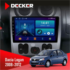 Штатная магнитола Renault Logan 2009-2013 Decker D9001 4x64, DSP