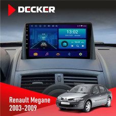 Штатная магнитола Renault Megane II 2003-2009 Decker D9001 4x64, DSP