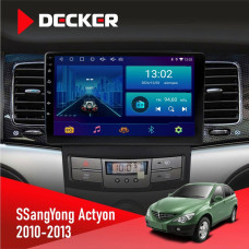 Штатная магнитола SsangYong Korando, Actyon 2010-2013 Decker D9001 4x64, DSP