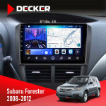Штатная магнитола Subaru Forester 2008-2012 Decker D9-006 4x64, 4G