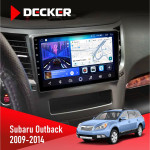 Штатная магнитола Subaru Outback 2009-2014 Decker D9-006 4x64, 4G