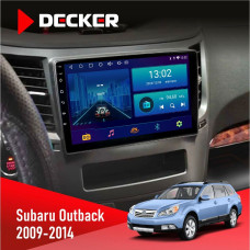 Штатная магнитола Subaru Outback 2009-2014 Decker D9001 4x64, DSP