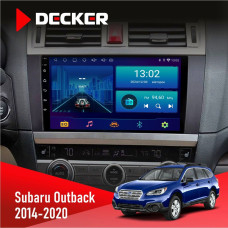 Штатная магнитола Subaru Outback 2014-2020 Decker D9001 4x64, DSP