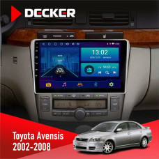 Штатная магнитола Toyota Avensis 2002-2008 Decker D9001 4x64, DSP