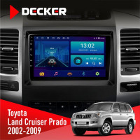 Штатная магнитола Toyota Land Cruiser Prado (120) 2002-2009 Decker D9001 4x64, DSP
