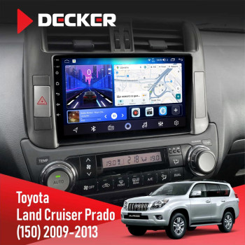 Штатная магнитола Toyota Land Cruiser Prado 150 2009-2013 Decker D9-006 4x64, 4G