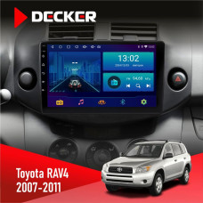 Штатная магнитола Toyota RAV4 2007-2011 Decker D9001 4x64, DSP