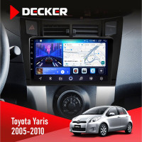 Штатна магнітола Toyota Yaris 2005-2010 Decker D9-006 4x64, 4G