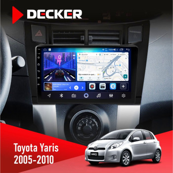 Штатная магнитола Toyota Yaris 2005-2010 Decker D9-006 4x64, 4G