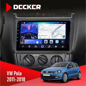 Штатна магнітола Volkswagen Polo 2011-2018 Decker D9-006 4x64, 4G