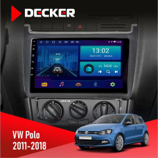 Штатна магнітола Volkswagen Polo 2011-2018 ISO Decker D9001 4x64, DSP