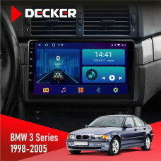 Штатная магнитола BMW 3 Series (E46) 1998-2005 Радіо модуль Decker D9002 6x128, DSP, 360