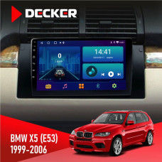 Штатная магнитола BMW X5 (E53) 1999-2006 Decker D9002 6x128, DSP, 360