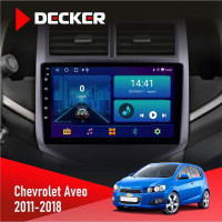 Штатная магнитола Chevrolet Aveo 2011-2018 Decker D9002 6x128, DSP, 360