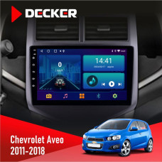 Штатная магнитола Chevrolet Aveo 2011-2018 Decker D9002 6x128, DSP, 360