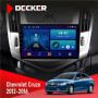 Штатная магнитола Chevrolet Cruze 2012-2016 Decker D9002 6x128, DSP, 360