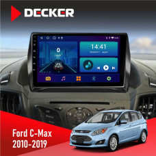 Штатная магнитола Ford C-Max 2010-2019 Decker D9002 6x128, DSP, 360